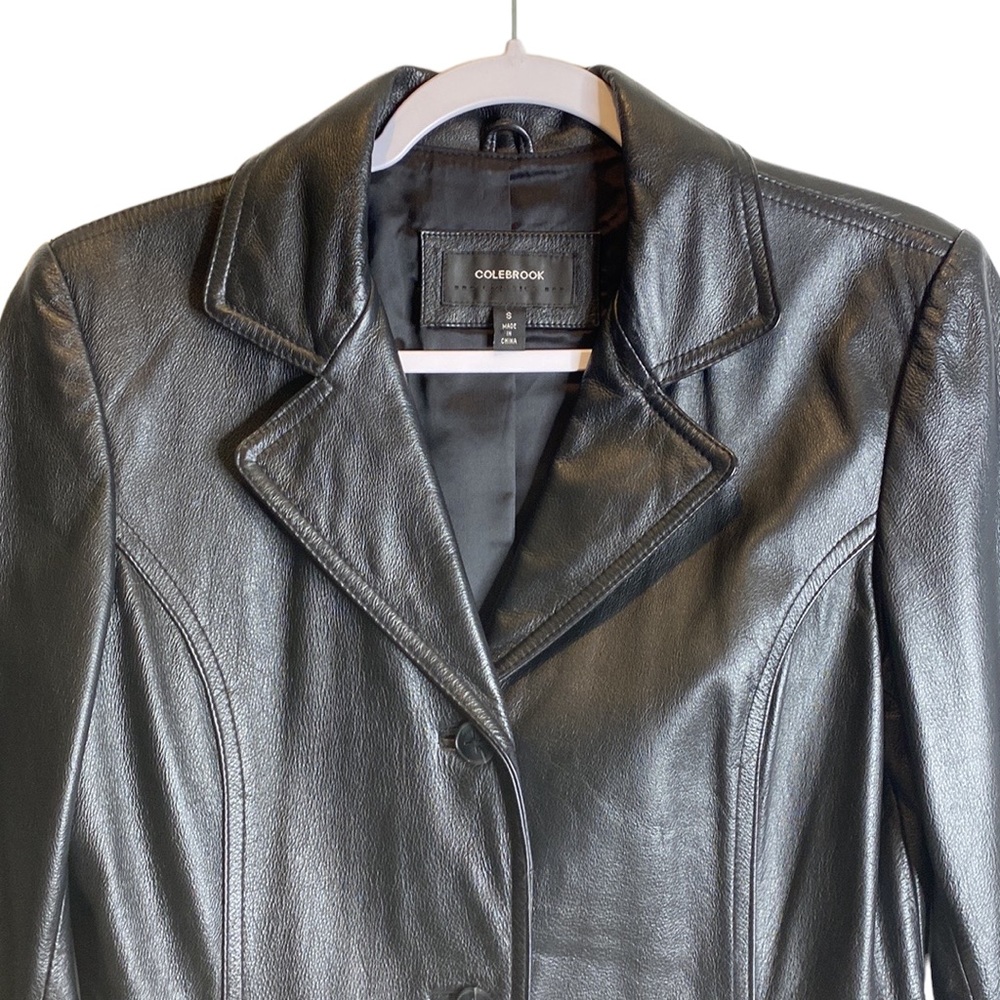 Colebrook Classics Leather Jacket Black Size S Gem